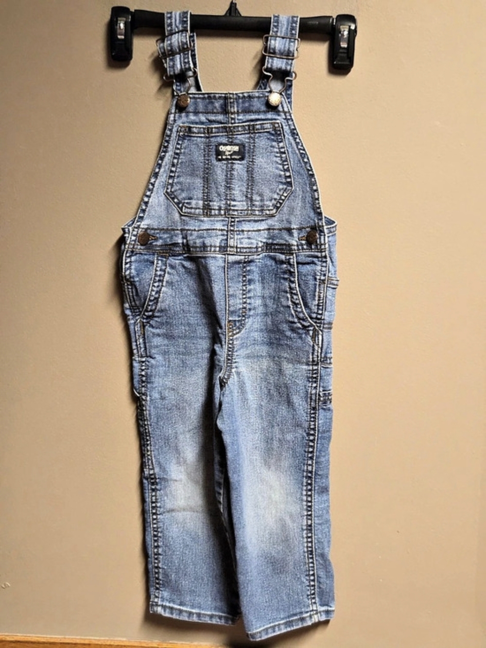 OshKosh B'gosh Classic Denim Overalls Girls 3T Blue